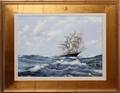 JOHN DAVIS OIL ON CANVAS CLIPPER SHIP