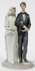 LLADRO PORCELAIN FIGURE GROUP MAZEL TOV