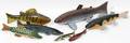 060438 CARVED WOOD FISH DECOYS 7 L 5  12