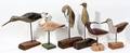 060435 CARVED WOOD SHORE BIRDS GROUP OF 6