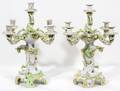 052434 HEREND PORCELAIN CANDELABRA QUEEN VICTORIA