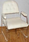 051499 CONTEMPORARY ACRYLIC FRAME OPEN ARMCHAIR