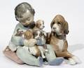 051463 LLADRO NEW PLAYMATES PORCELAIN FIGURE GROUP