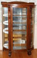 041520 AMERICAN OAK CHINA CABINET C 1910 63
