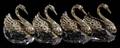 040424 FREEMAN CRYSTAL  STERLING SWAN FORM OPEN SALTS