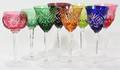 040414 COLOR TO CLEAR CUT CRYSTAL WINES EIGHT