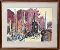 032423 WATERCOLOR 15 34 X 21 34 CITY SCENE
