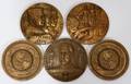 022488 BRONZE MEDALLIONS FIVE
