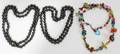 022505 VENETIAN GLASS  HEMATITE NECKLACES THREE