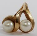 14KT YELLOW GOLD  7MM PEARL RING