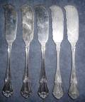 STERLING BUTTER SPREADERS FIVE