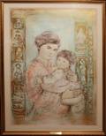 052481 EDNA HIBEL GILT  HAND EMBELLISHED LITHO