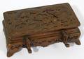 051523 JAPANESE METAL INKWELL 19TH C L 5