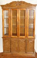 050427 WALNUT CHINA CABINET H 76 L 46 D 15