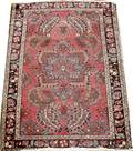 042479 ANTIQUE HAMADAN WOOL MAT CIRCA 1900