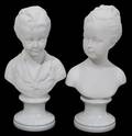 040475 LIMOGES BISQUE BUSTS AFTER HOUDON PAIR 7