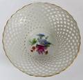 KPM PORCELAIN BASKET FORM DISH 20TH C