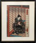 TOYOKUNI III WOODBLOCK PRINT