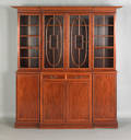 George III style mahogany breakfront late 19th c