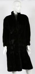 JACOBSONS BLACK GLAMA MINK COAT
