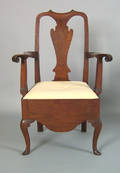 Chester County Pennsylvania Queen Anne walnut armchair ca 1750
