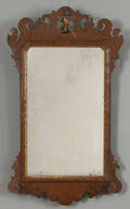 Chippendale mahogany looking glass late 18th c