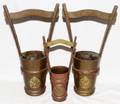 051574 JAPANESE BRASS BUCKETS THREE H 811