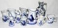 032507 DELFTWARE  GERMAN PORCELAIN PITCHERS