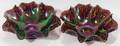 022584 CARNIVAL GLASS BOWLS EARLY 20TH C PAIR