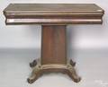 Empire mahogany card table