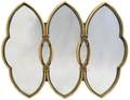 ANTIQUE TRIPLE PANEL WALL MIRROR