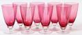 CRANBERRY GLASS PARFAITS SET OF 8