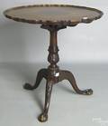 George III style mahogany piecrust table