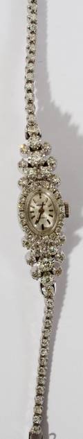 061043 HAMILTON 14KT GOLD  DIAMOND WRISTWATCH