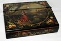 051017 ENGLISH REGENCY PAPIER MACHE WRITING BOX