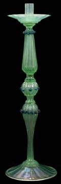 051029 VENETIAN BLOWN GLASS CANDLESTICK H 25