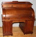 050039 AMERICAN MAHOGANY ROLL TOP DESK C 1900 H 55