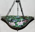 050034 TIFFANY STYLE HANGING LAMP H 14 DIA 28