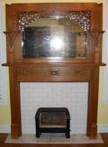 050042 AMERICAN QUARTER SAWN OAK FIREPLACE MANTEL