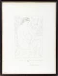 042036 PABLO PICASSO ETCHING 12 14 X 8 34