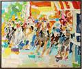 040023 KREPP SARAH LEONARD ACRYLICCANVAS HORSE RACE