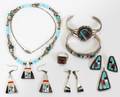 040044 AMERICAN INDIAN STERLING JEWELRY SIX  OTHERS
