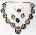 040041 AMERICAN INDIAN KACHINA STYLE SILVER JEWELRY