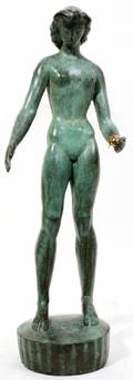 030004 MARSHALL FREDERICKS BRONZE SCULPTURE H 19