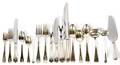 TIFFANY  CO FLEMISH STERLING FLATWARE SET