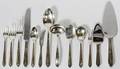 ALVIN DELLA ROBBIA STERLING FLATWARE SET 57 PCS
