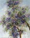 PETER SCHOFIELD OIL ON CANVAS JACARANDA TREE