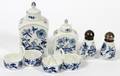 MEISSEN APOTHECARY JARSTEA CADDIES SALTS  PEPPERS