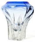 BRENT KEE YOUNG GLASS VASE SCULPTURE 1982