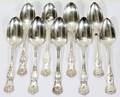 101084 AMERICAN STERLING TABLE SPOONS 9 C 1900